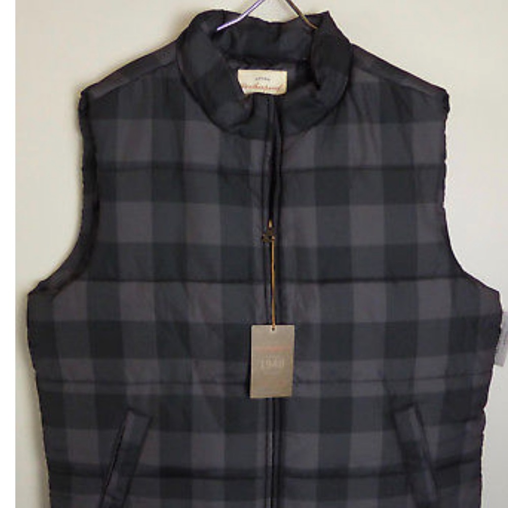 Buffalo Plaid Puffer Vest Weatherproof Vintage NWT